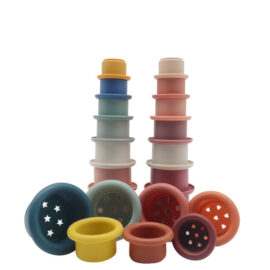 Baby silicone stacking beach toy