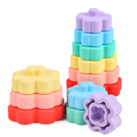 Food grade silicone stacking toy