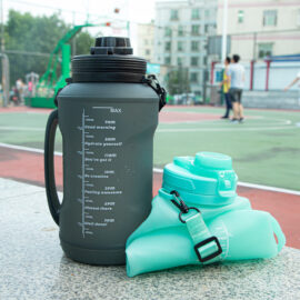 Custom 2L foldable silicone camping bottle