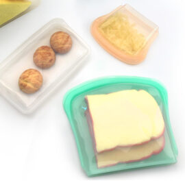 Custom Silicone Storage Bags, BPA Free Freezer Bag, for food, meat, household goods